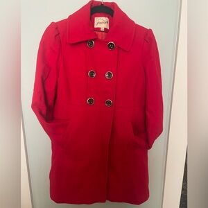 Grane Women's Vibrant Red Trench Coat
